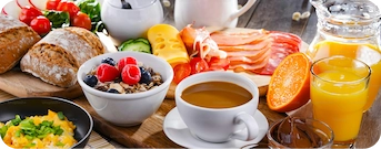 5 opções de café da manhã para seus pacientes